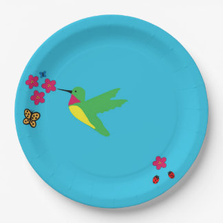 Hummingbird and Ladybug Paper Bord