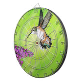 Hummingbird and Lila Painting Dartbord (Voorkant Rechts)