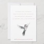 Hummingbird ANY Surprise Birthday Invitation Kaart (Achterkant)