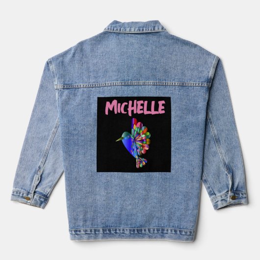 HUMMINGBIRD ART jean Denim Veste (Verso)