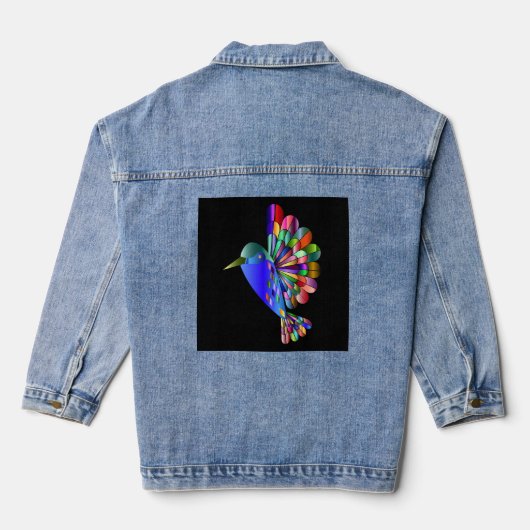 HUMMINGBIRD ART jean Denim Veste (Verso)