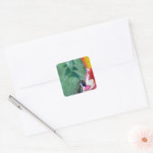 Hummingbird at Feeder Vierkante Sticker (Envelop)