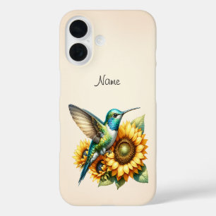 Hummingbird avec Fleurs Coque-Mate coque iphone