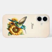 Hummingbird avec Fleurs Coque-Mate coque iphone (Verso (horizontal))