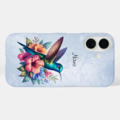 Hummingbird avec Fleurs Coque-Mate coque iphone (Verso (horizontal))