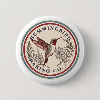 Hummingbird Baking Co.-knop Ronde Button 5,7 Cm