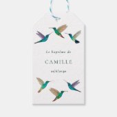 Hummingbird Baptism Cadeaulabel (Voorkant)