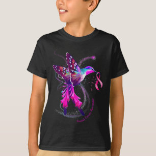 Hummingbird bevat roze lintstof borstkanker Awaren T-shirt