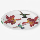 Hummingbird Bird Tulip Flowers Paper Bord (Gekanteld)