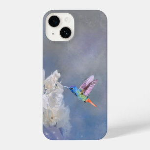 Hummingbird Bird White Garden Flower Florence Art iPhone 14 Hoesje