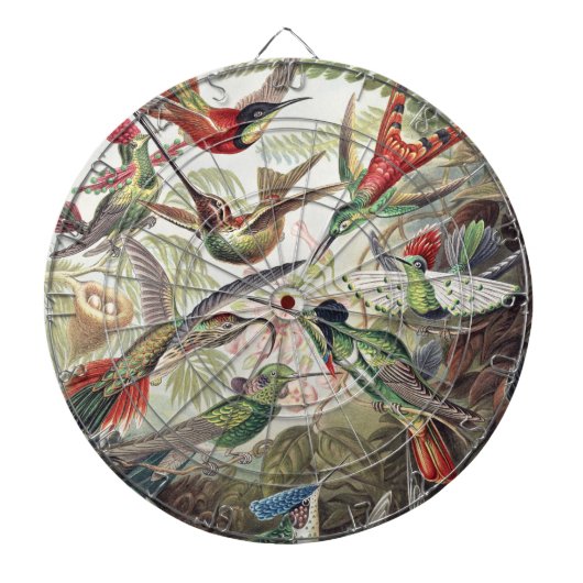 Hummingbird Bird Wildlife Classic Painting Dartbord (Voorkant)