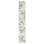 Hummingbird Birds Clover Flowers Table Runner Lange Tafelloper (Voorkant)