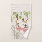 Hummingbird Birds Lily Flower Bath set Bad Handdoek (Handdoek)