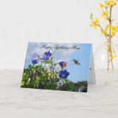 Hummingbird Birthday Card Kaart (Gele Bloem)