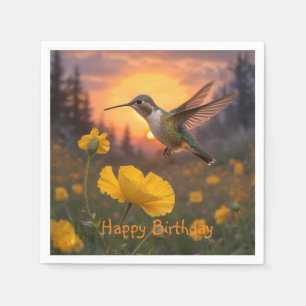 Hummingbird Birthday Servet