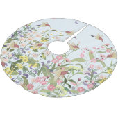 Hummingbird bloementuin illustratie kerstboom rok (Gekanteld)