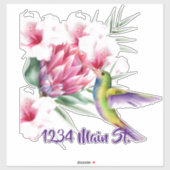Hummingbird brievenbus sticker (Vel)
