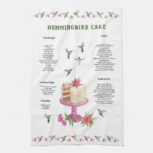 Hummingbird Cake Recipe Kitchen Towel Theedoek