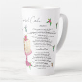 Hummingbird Cake Recipe Latte Mok (Rechterhoek)