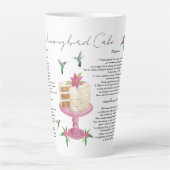 Hummingbird Cake Recipe Latte Mok (Voorkant)