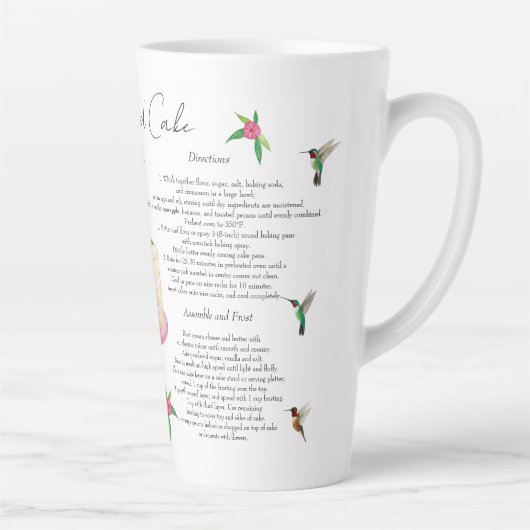 Hummingbird Cake Recipe Latte Mok (Rechts)