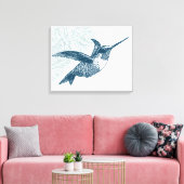 Hummingbird Canvas Afdruk (Insitu (Woonkamer))