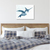 Hummingbird Canvas Afdruk (Insitu (Slaapkamer))