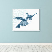 Hummingbird Canvas Afdruk (Insitu (Houten vloer))