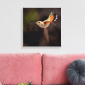 Hummingbird Canvas Print (Insitu (Woonkamer))