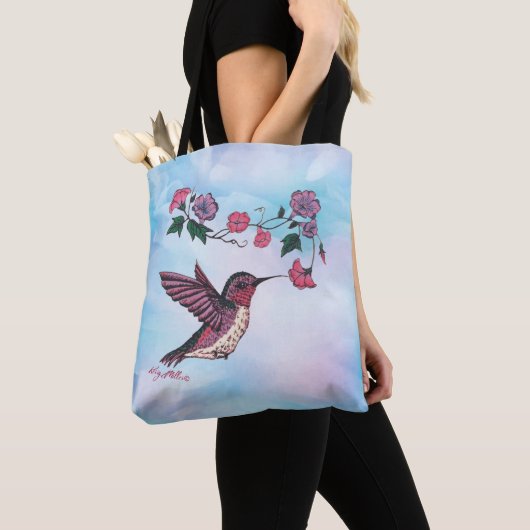 Hummingbird Canvas tas (Dichtbij)