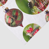 Hummingbird Christmas Tissue Paper Tissuepapier (Detail)