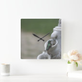 Hummingbird Clock Vierkante Klok (Huis)
