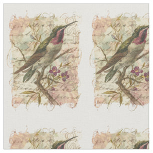 Hummingbird Collage Stof
