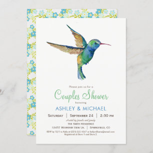 Hummingbird Couples Show Invitation