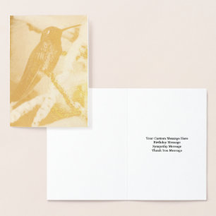 Hummingbird Custom Message Kaart