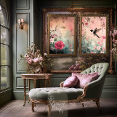 Hummingbird Dreams, etherische Abstracte bloem Tissuepapier