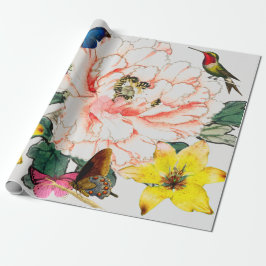 HUMMINGBIRD- EN STROOMWAPENPAPIER CADEAUPAPIER