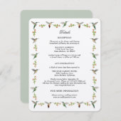 Hummingbird Enclosure Kaart (Voorkant / Achterkant)