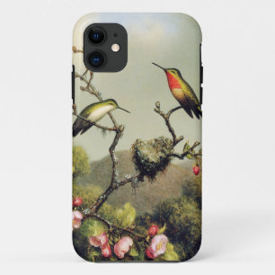 Hummingbird Family en Apple Blossom iPhone 5 Hoesj iPhone 11 Hoesje
