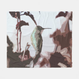 Hummingbird Fleece Blanket Deken
