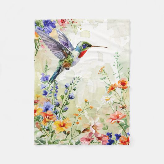 Hummingbird Fleece Deken (Voorkant)
