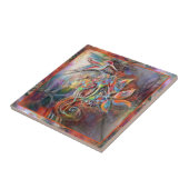 Hummingbird Flight Soft Pastels Art Tegeltje (Zijkant)