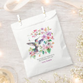 Hummingbird Floral Bouquet Reath Bedankzakje (Geknipt)