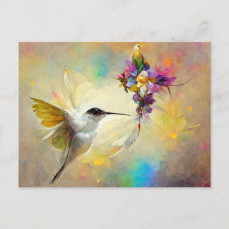 Hummingbird Floral Briefkaart