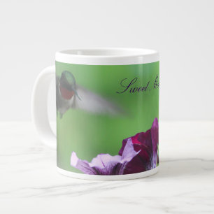 Hummingbird Floral Designer Jumbo Beker