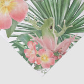 Hummingbird Floral Waterverf Tissuepapier (Detail)