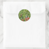 Hummingbird Flowers Ronde Sticker (Tas)