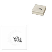 Hummingbird Fly Rubberstempel (Gestempeld)