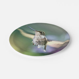 Hummingbird Flying Papieren Bordje
