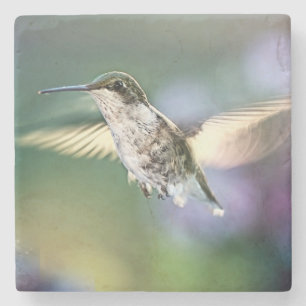 Hummingbird Flying Stenen Onderzetter